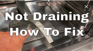 how to unclog a dishwasher with standing water