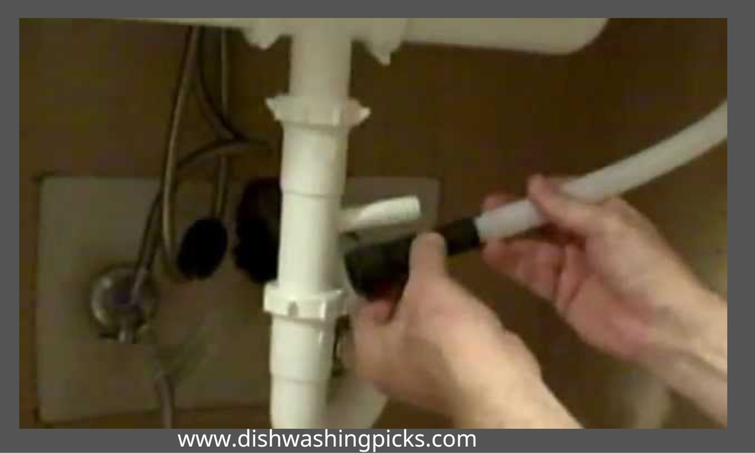 connect dishwasher drain hose to sink with 6 steps