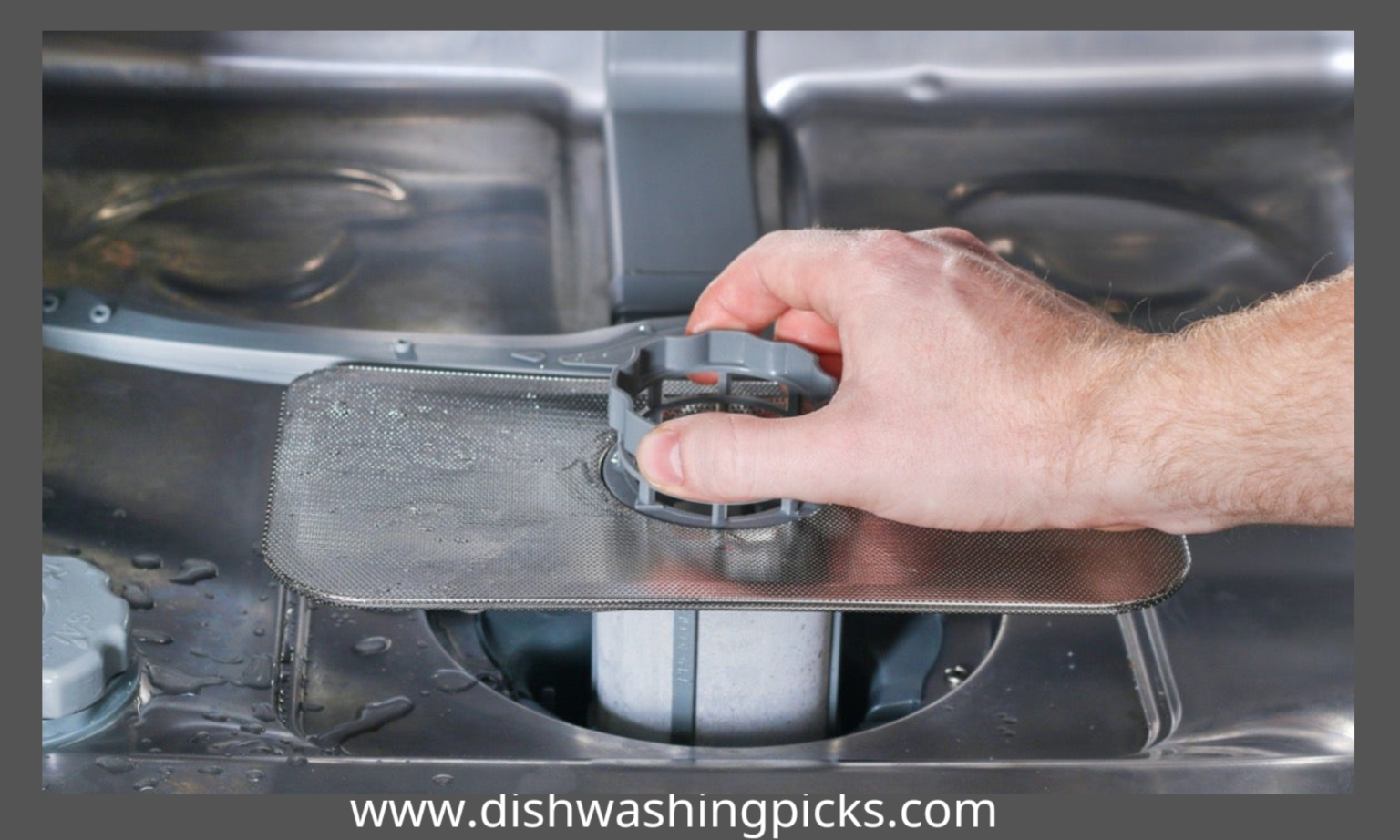 drain standing water in dishwasher with 7 steps only
