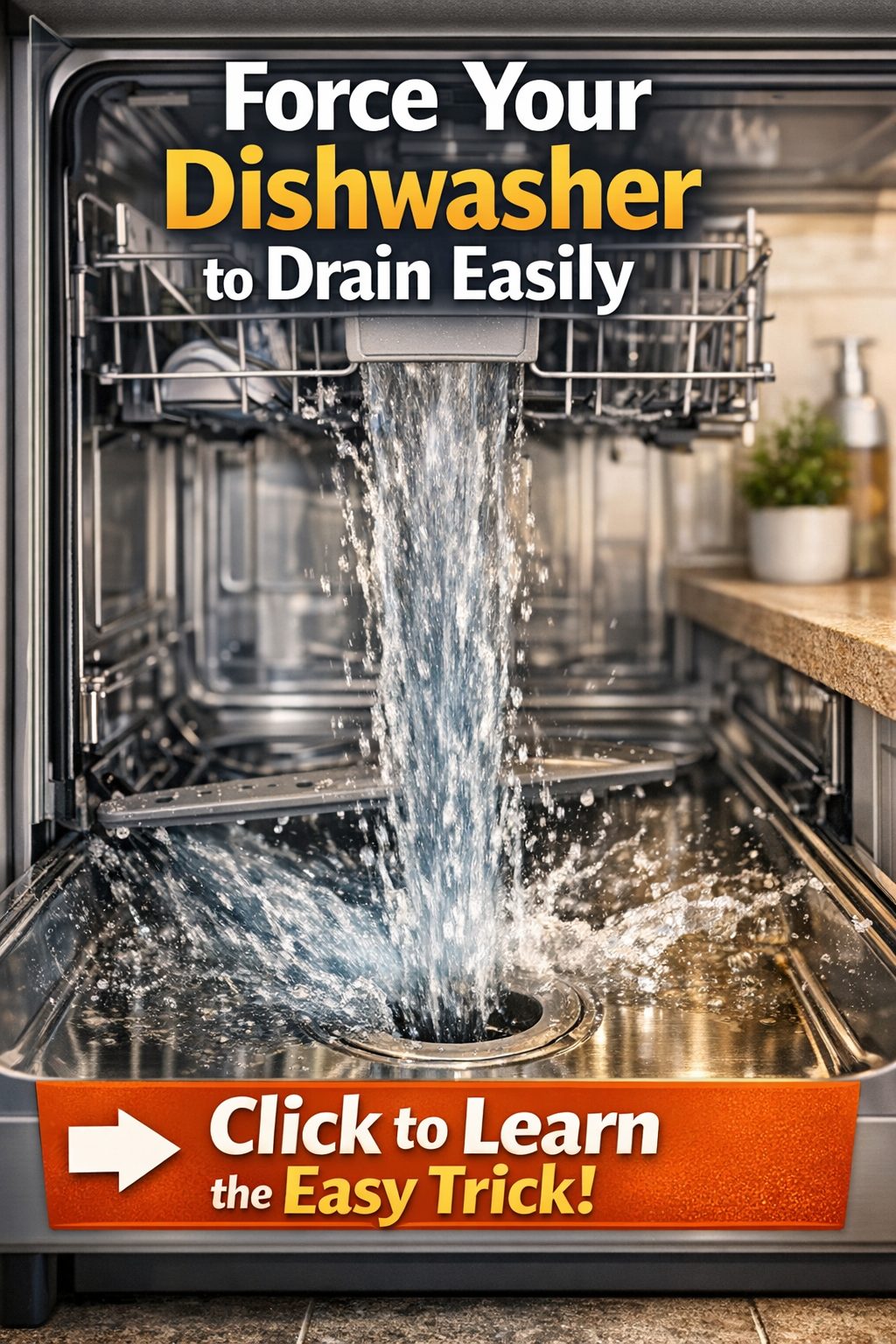 Force Your Dishwasher to Drain Easily