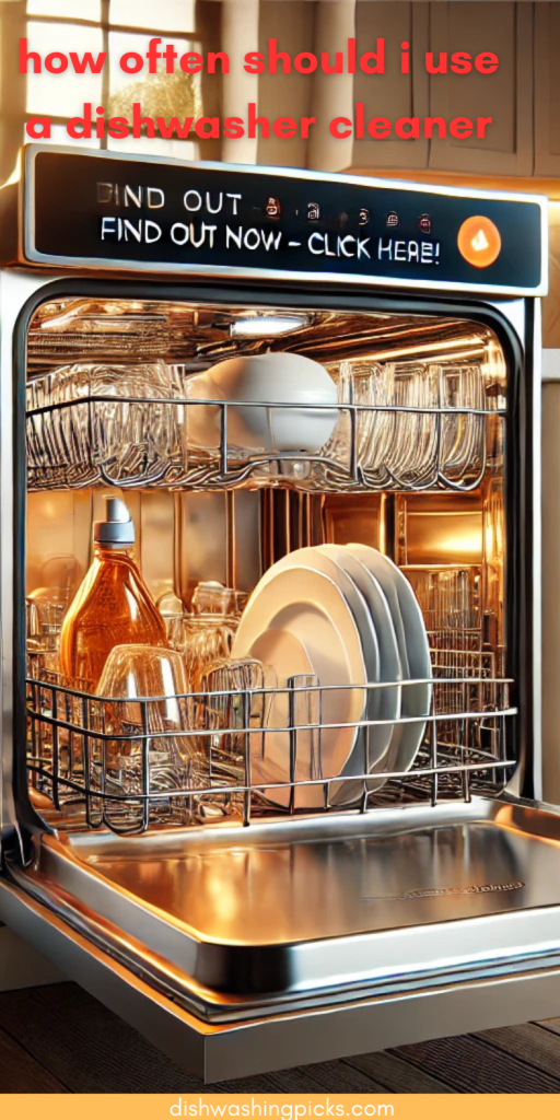 how often should i use a dishwasher cleaner