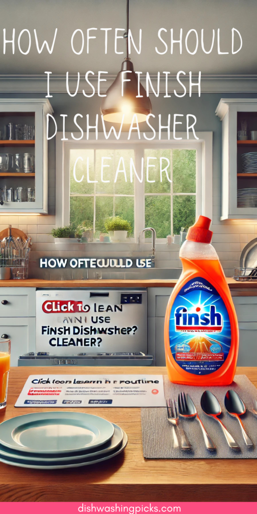 how often should i use finish dishwasher cleaner