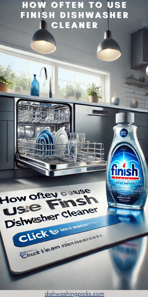 how often to use finish dishwasher cleaner