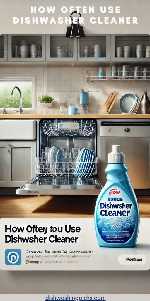 how often use dishwasher cleaner