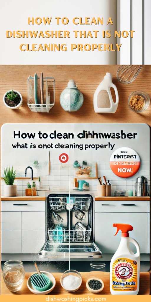 how to clean a dishwasher that is not cleaning properly