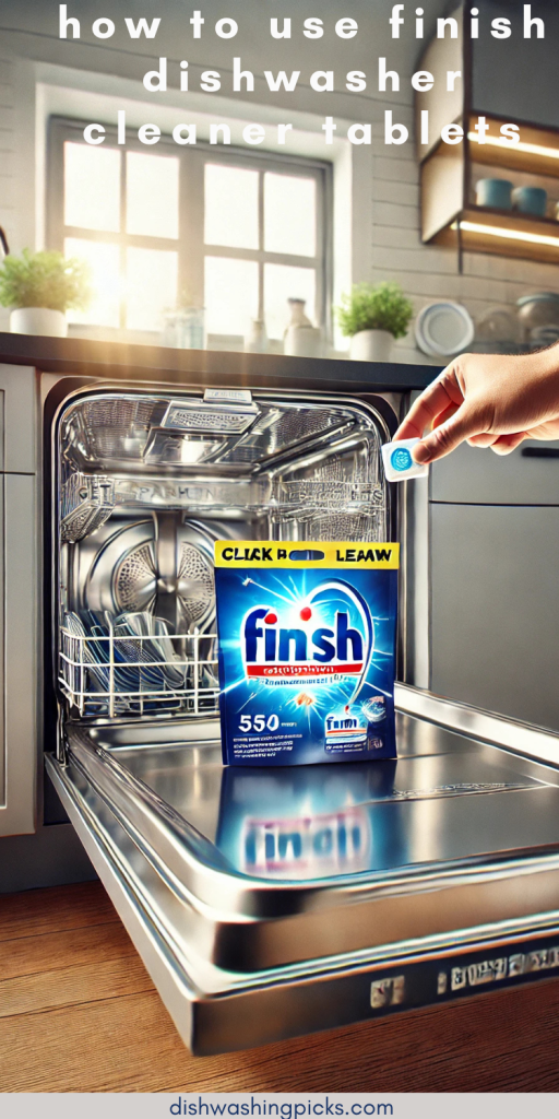 how to use finish dishwasher cleaner tablets