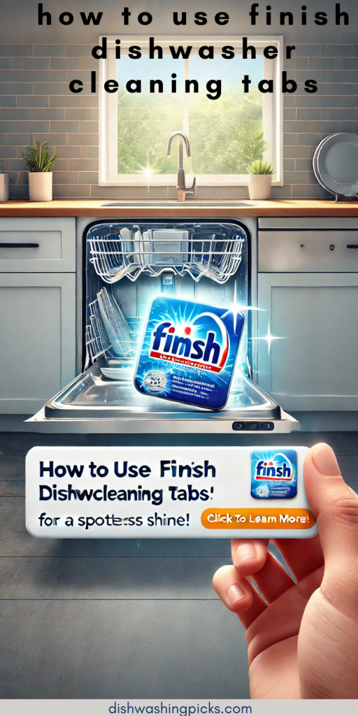 how to use finish dishwasher cleaning tabs