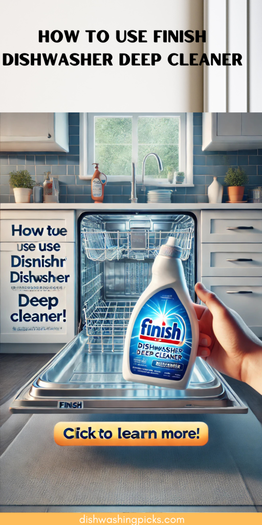 how to use finish dishwasher deep cleaner