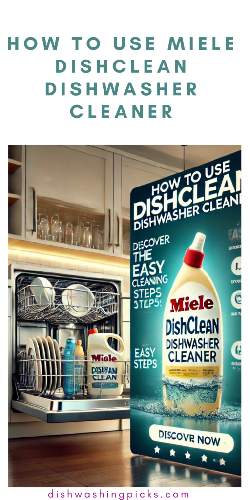 how to use miele dishclean dishwasher cleaner