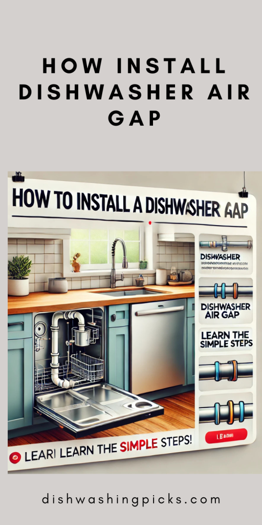 how install dishwasher air gap