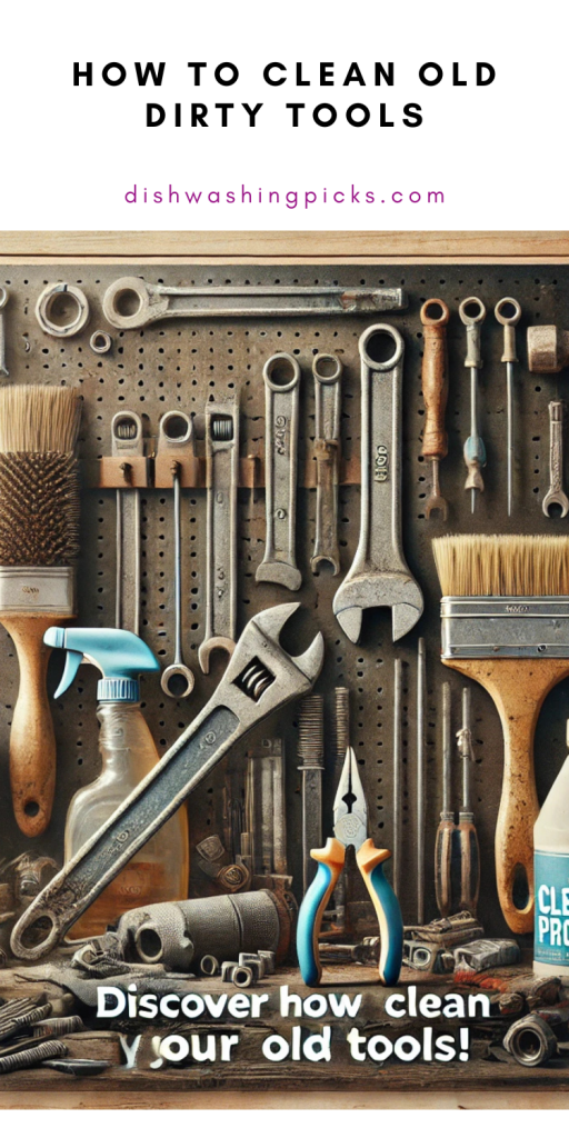 how to clean old dirty tools