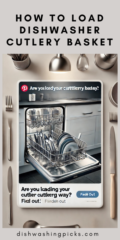 how to load dishwasher cutlery basket