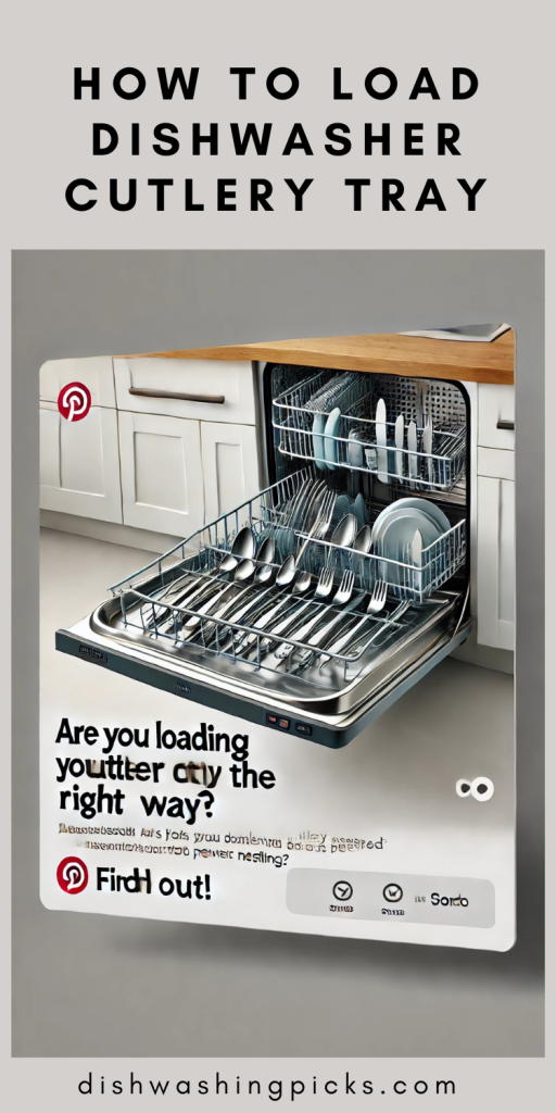 how to load dishwasher cutlery tray