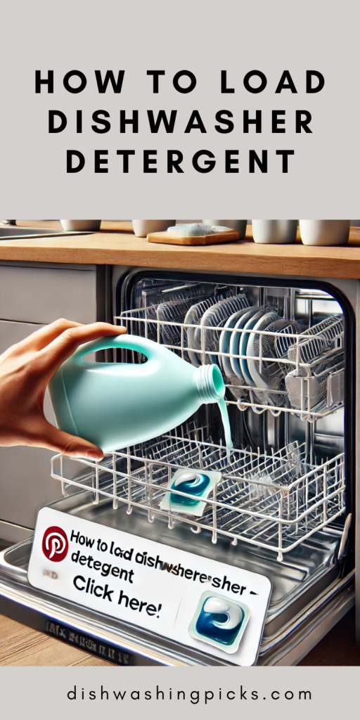 how to load dishwasher detergent