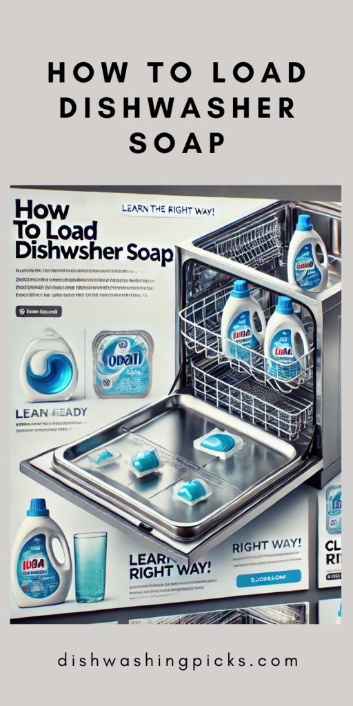 how to load dishwasher soap