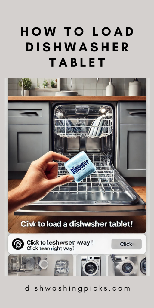 how to load dishwasher tablet