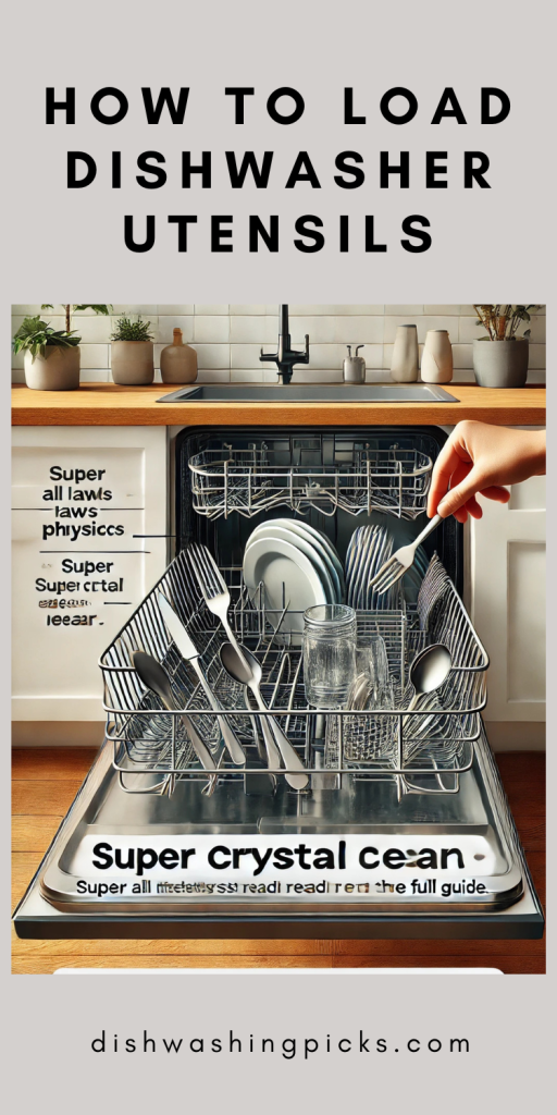 how to load dishwasher utensils