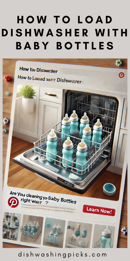 how to load dishwasher with baby bottles