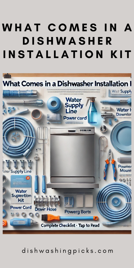 what comes in a dishwasher installation kit