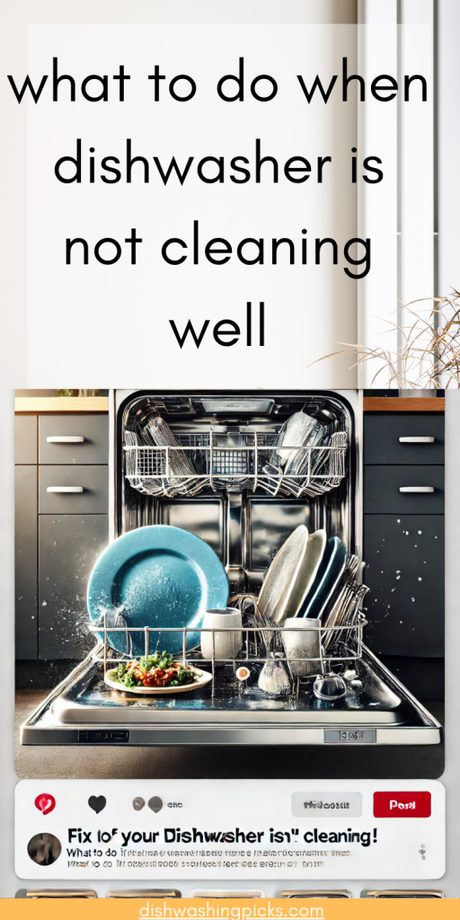 when dishwasher is not cleaning well