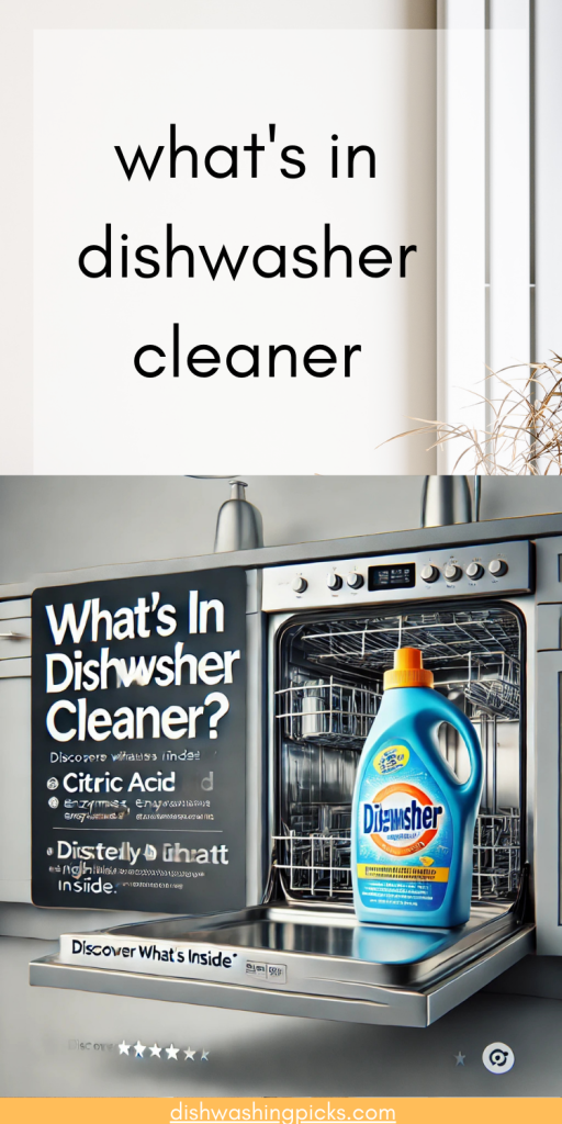 what's in dishwasher cleaner