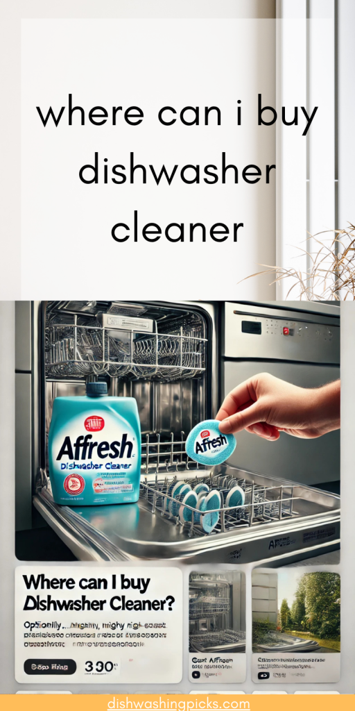 where can i buy dishwasher cleaner