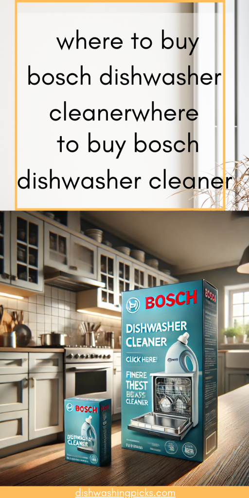 where to buy bosch dishwasher cleaner