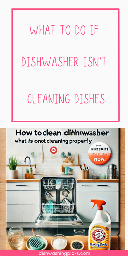 what to do if dishwasher isn't cleaning dishes