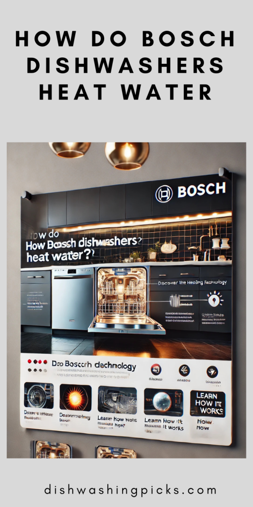 how do bosch dishwashers heat water