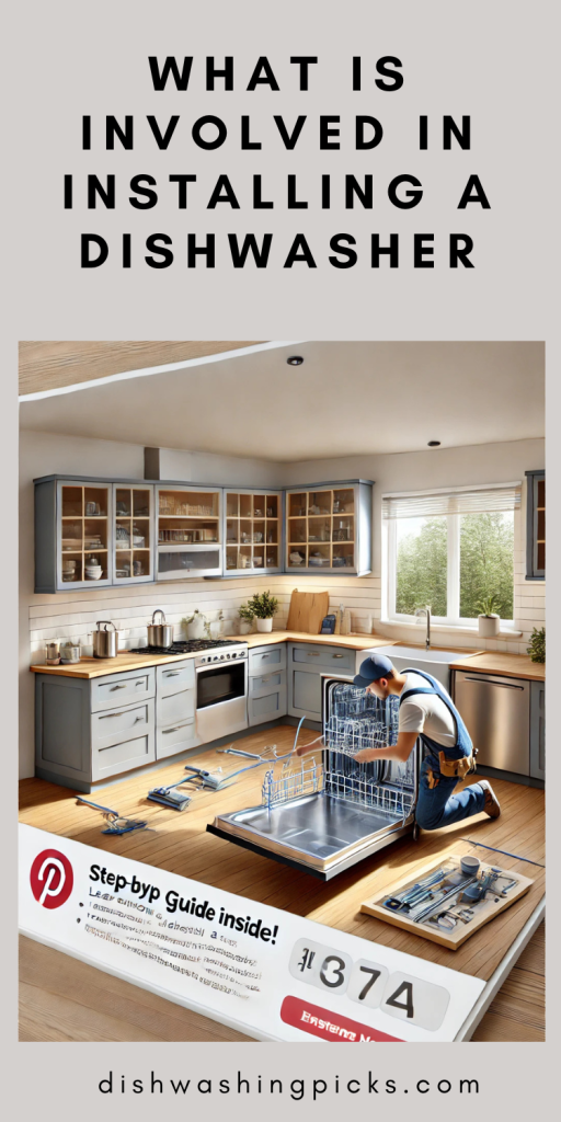 what is involved in installing a dishwasher