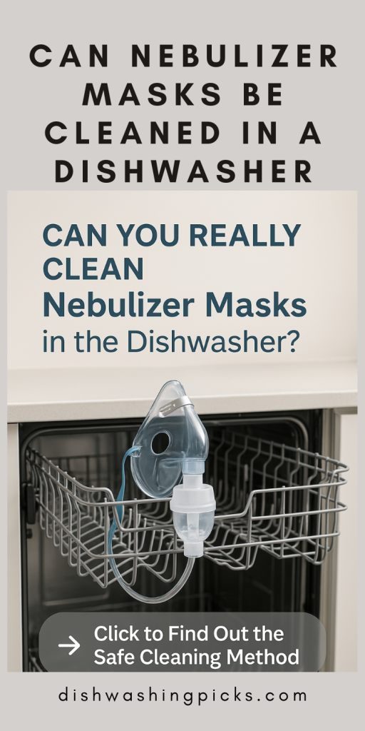 can nebulizer masks be cleaned in a dishwasher