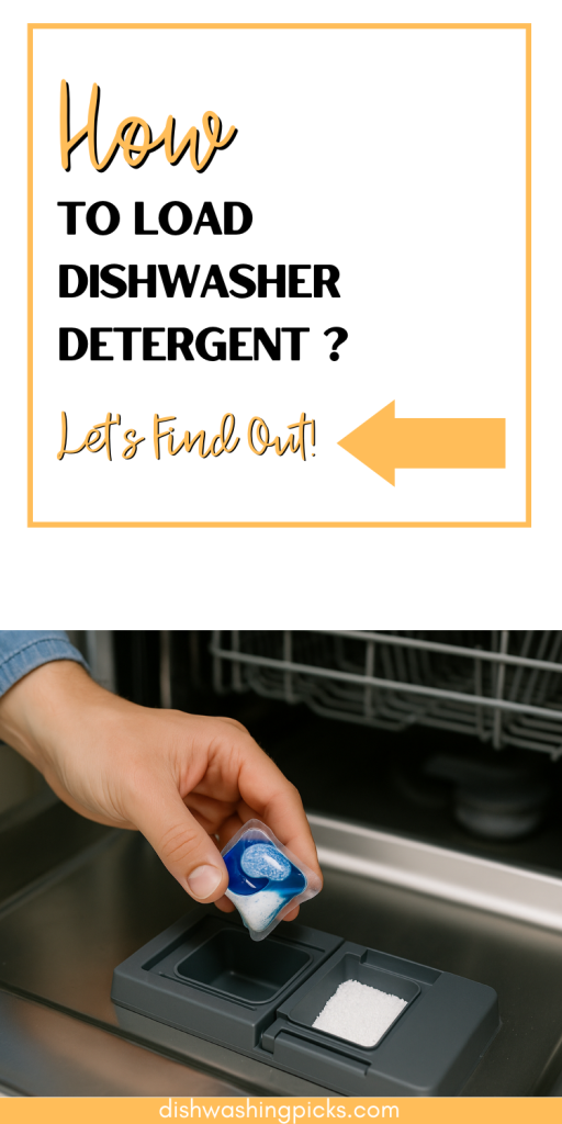how to load dishwasher detergent
