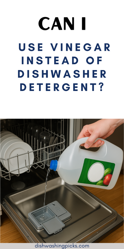 Can I Use Vinegar Instead of Dishwasher Detergent