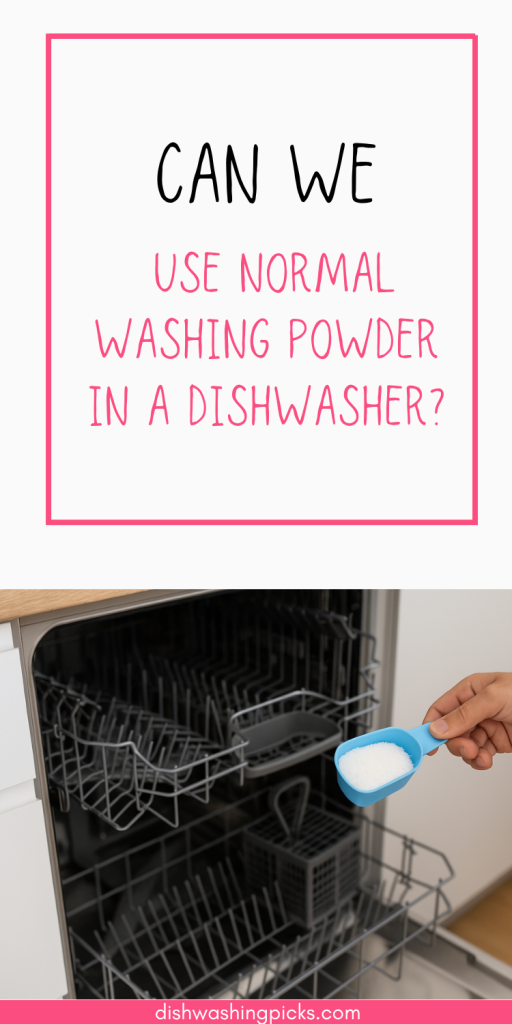 Can We Use Normal Washing Powder in a Dishwasher