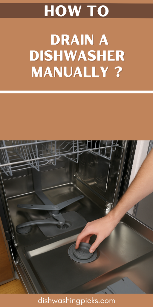 How to Drain a Dishwasher Manually