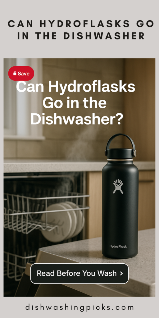 can hydroflasks go in the dishwasher