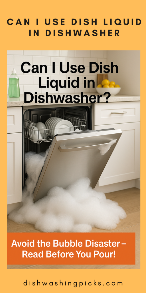 can i use dish liquid in dishwasher