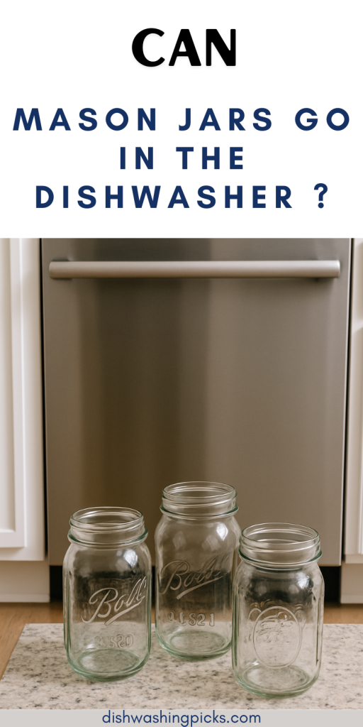 Can Mason Jars Go in the Dishwasher