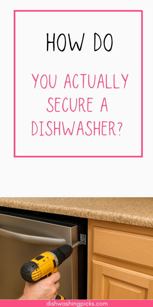 How Do You Actually Secure a Dishwasher