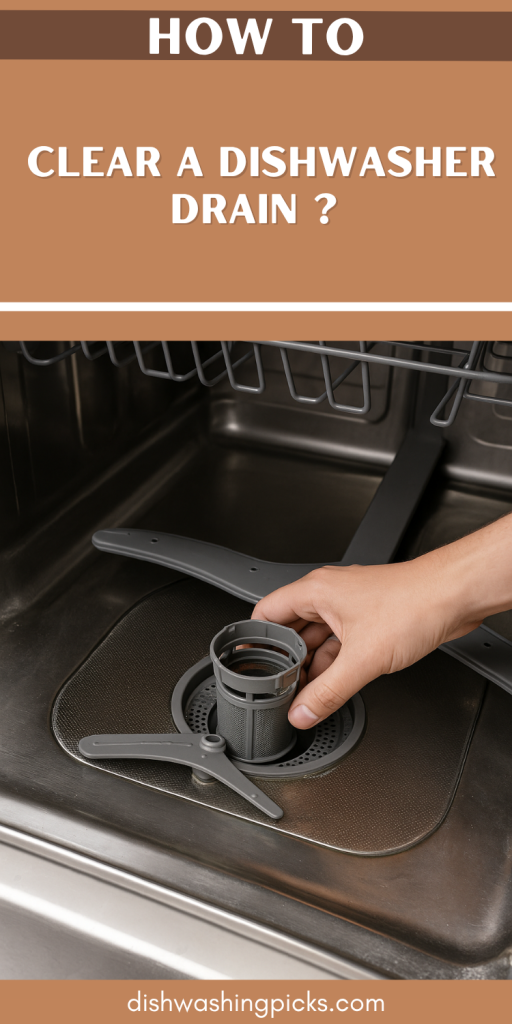 How to Clear a Dishwasher Drain