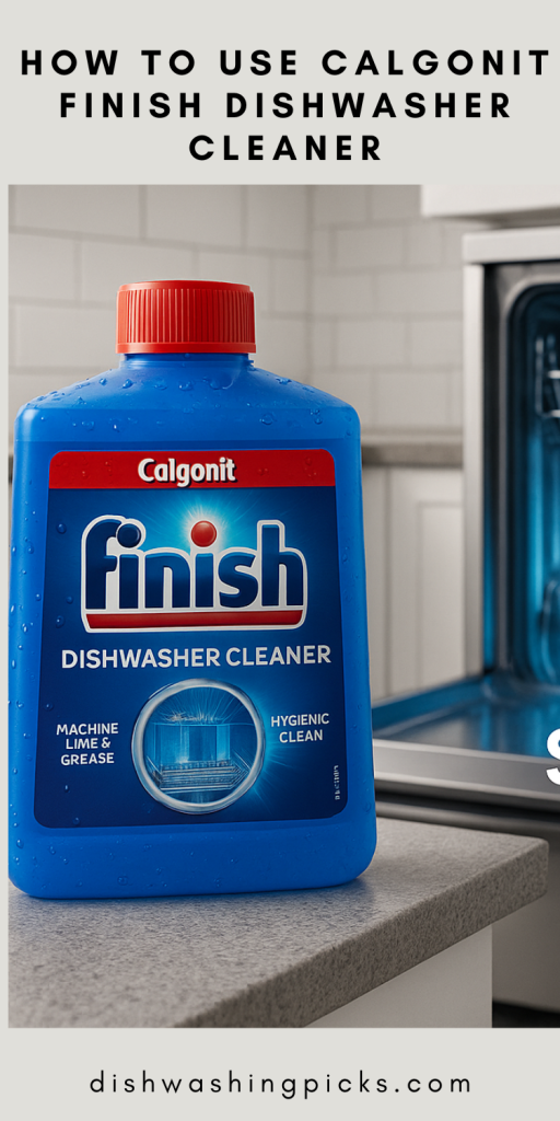 how to use calgonit finish dishwasher cleaner