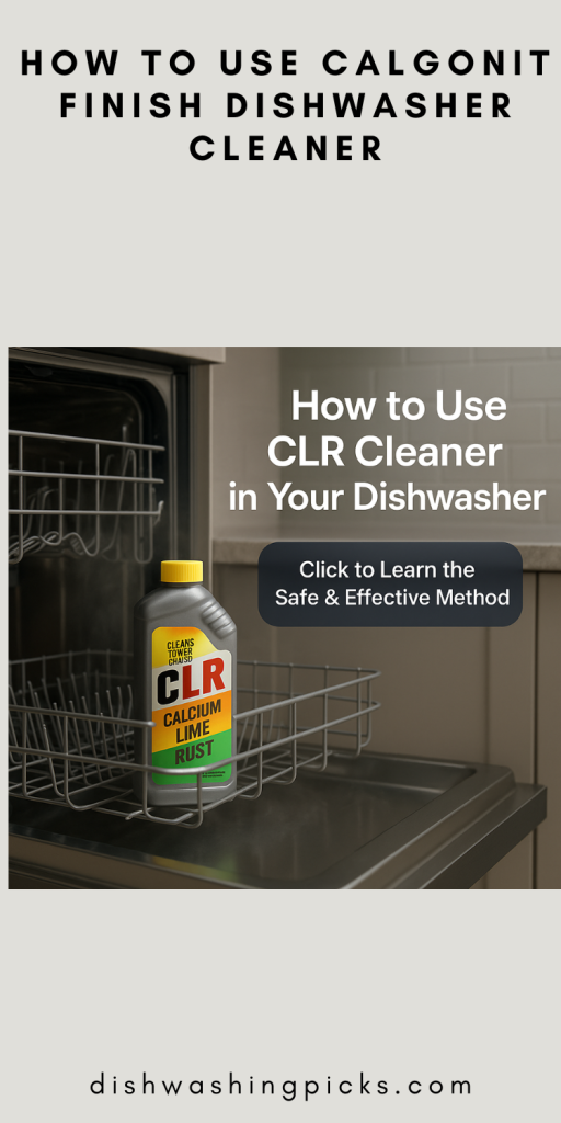 how to use clr cleaner in dishwasher
