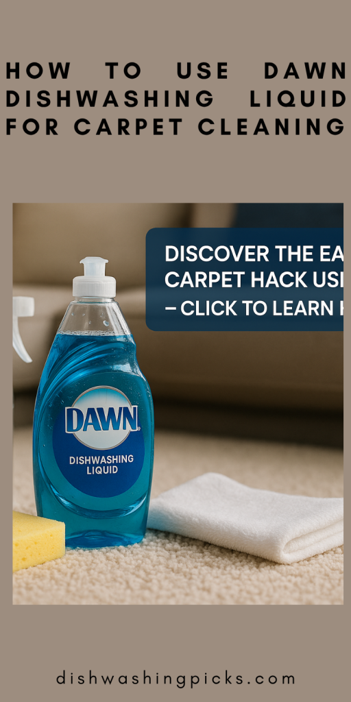 how to use dawn dishwashing liquid for carpet cleaning