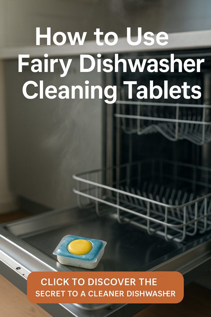 how to use fairy dishwasher cleaning tablets