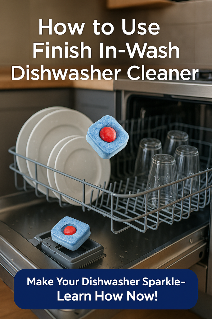 how to use finish in-wash dishwasher cleaning