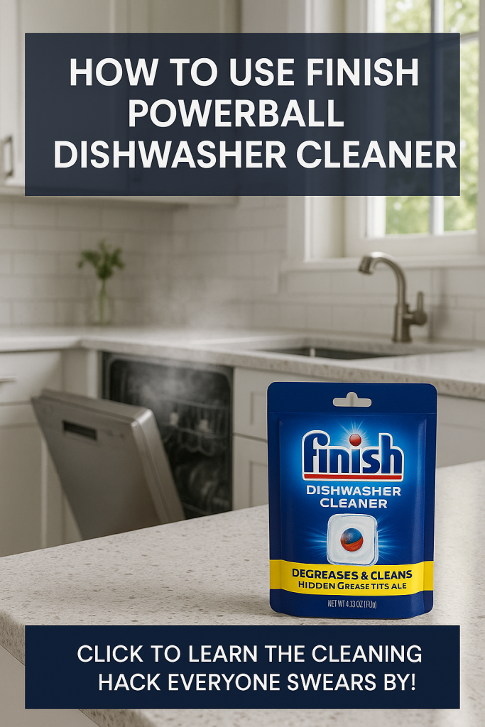 how to use finish powerball dishwasher cleaner