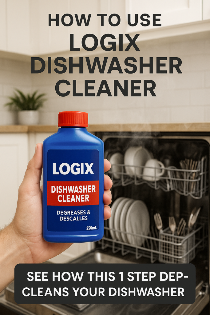 how to use logix dishwasher cleaner