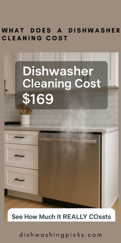 what does a dishwasher cleaning cost