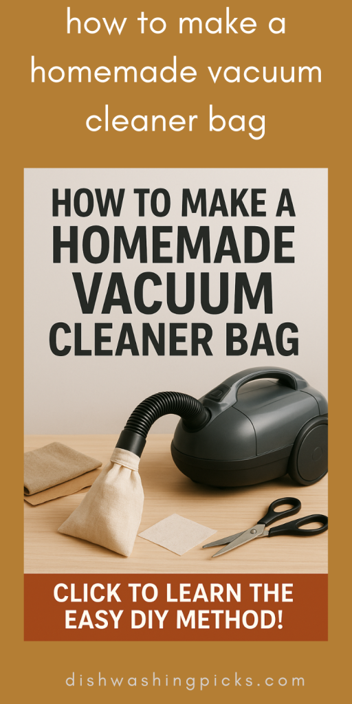 how to make a homemade vacuum cleaner bag