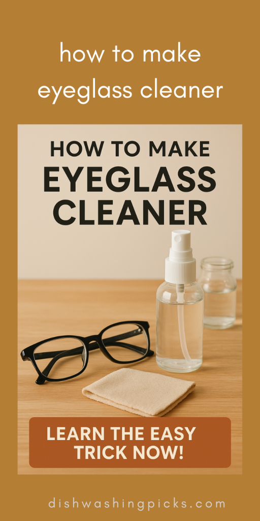 how to make eyeglass cleaner